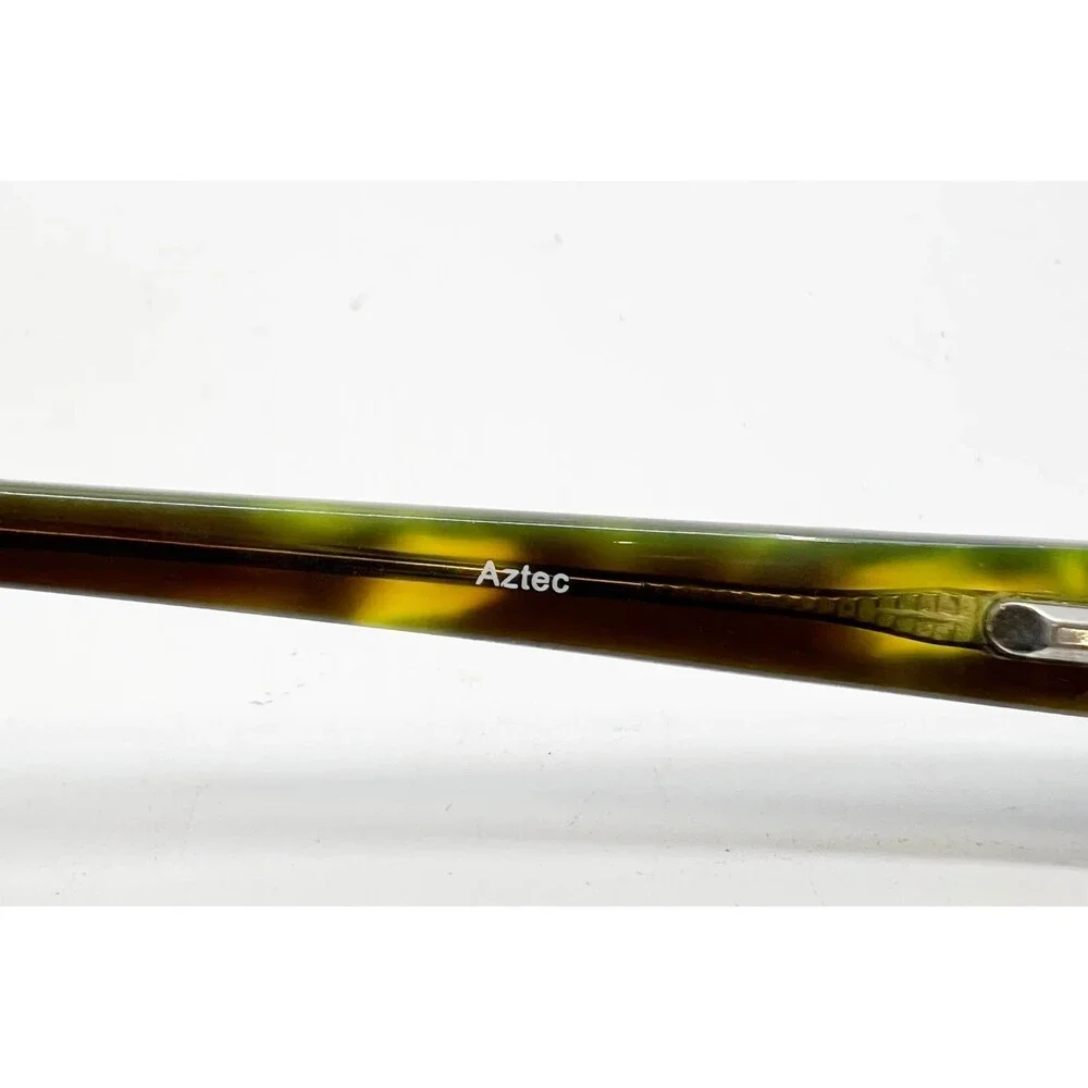Aztec Eyeglasses Frames Women Tortoise Brown Green Rectangular 55-17-135